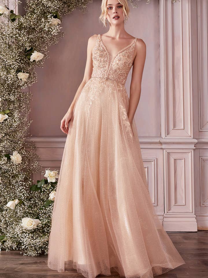 VESTIDO EVASÉ DE TUL CON CAPAS para venta al por mayor de Ladivine by Cinderella Divine