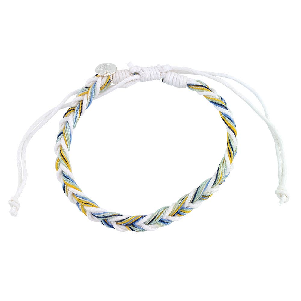 World End Imports Jewelry & Gifts - Wholesale Woven/Braided Bracelet - BR Linen & Nylon Fishtail Braided  0