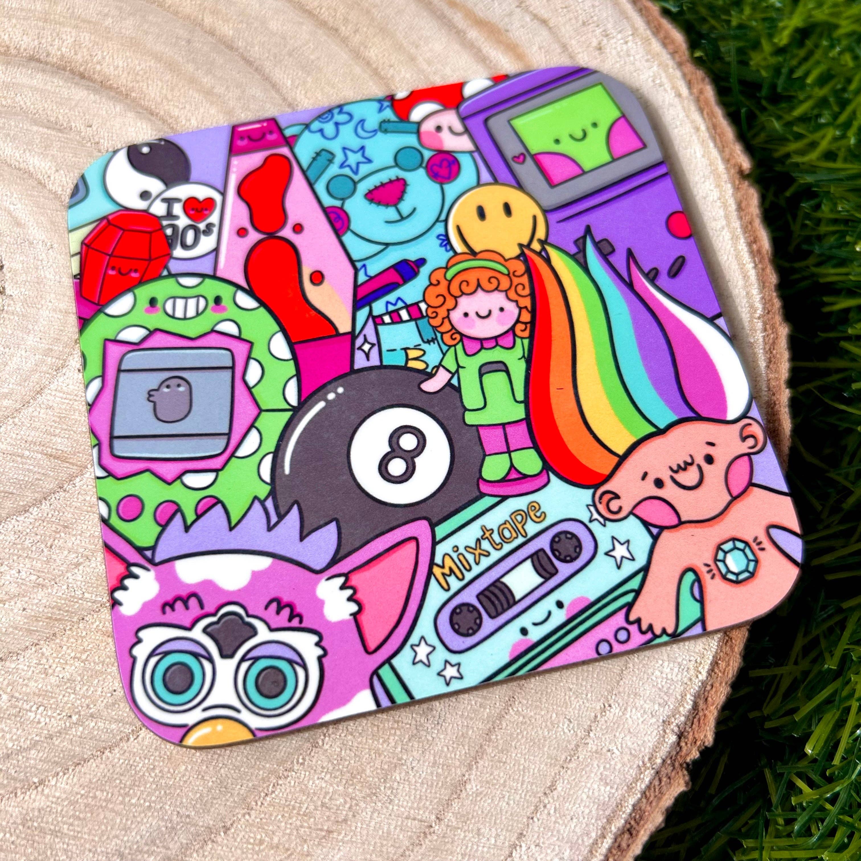 Kellylou – wholesale Coasters – 90's Nostalgia - Drinks Coaster2