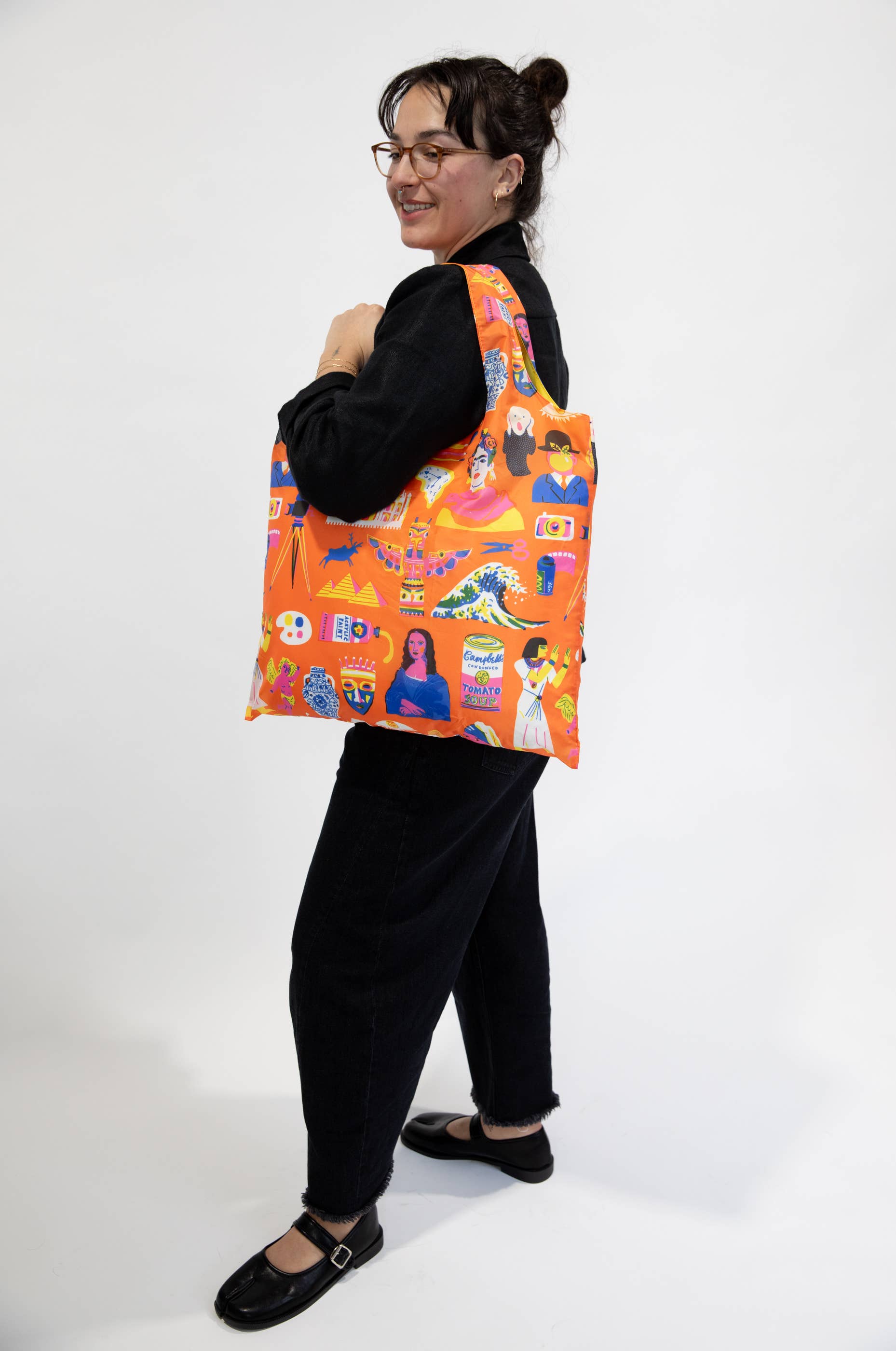 Yellow Owl Workshop - Vente Sacs de course/à provisions - Art History Art Sack® by The Printed Peanut - Fourre-tout réutilisable5