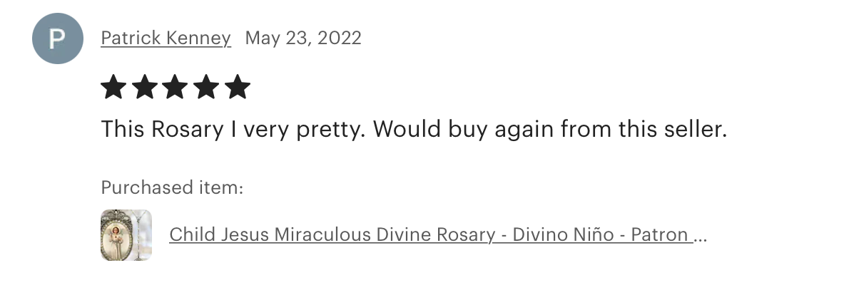 MariaSantissimaShop - Wholesale Prayer Beads Necklace - Child Jesus Miraculous Divine Rosary6