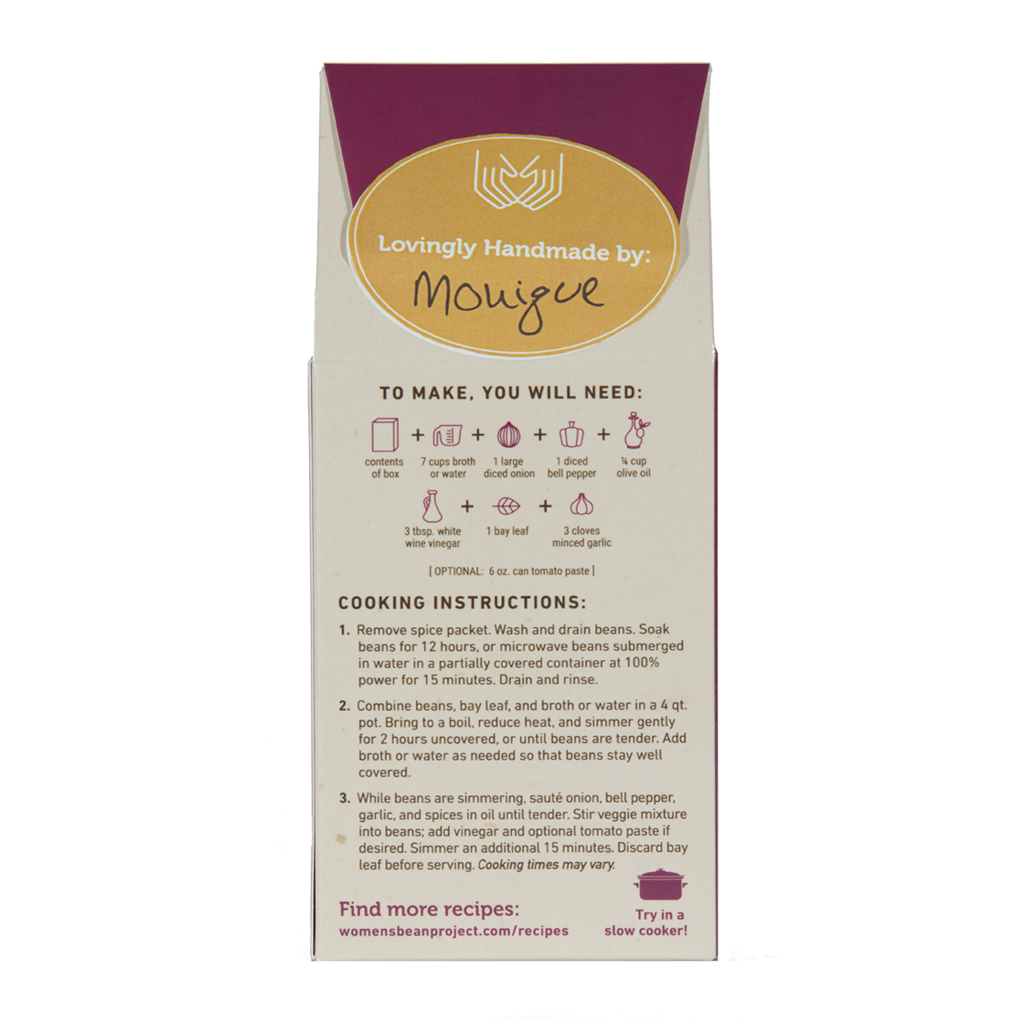 Women’s Bean Project - Wholesale Soup - Black Bean Soup1