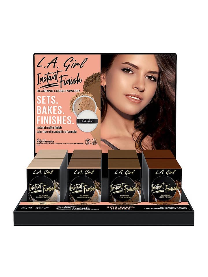 LA Girl GPD455 Instant Finish Blurring Powder Set - 24pc for wholesale by PINEAPPLE Beauty