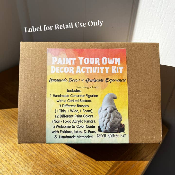 The Market Made - Wholesale DIY Craft Kit - Paint Your Own Mushroom Kit | Paint Your Own Decor Activity Set | Paint Your Own Handmade Concrete Gift Set11