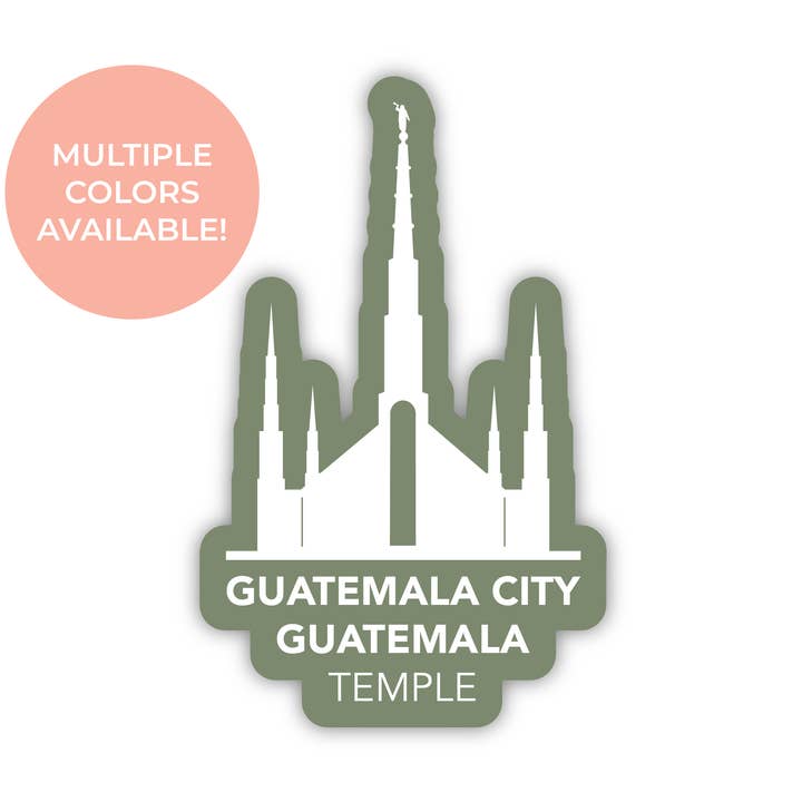 Adesivo Templo da Guatemala Cidade da Guatemala por atacado de JasmineTreeDesign