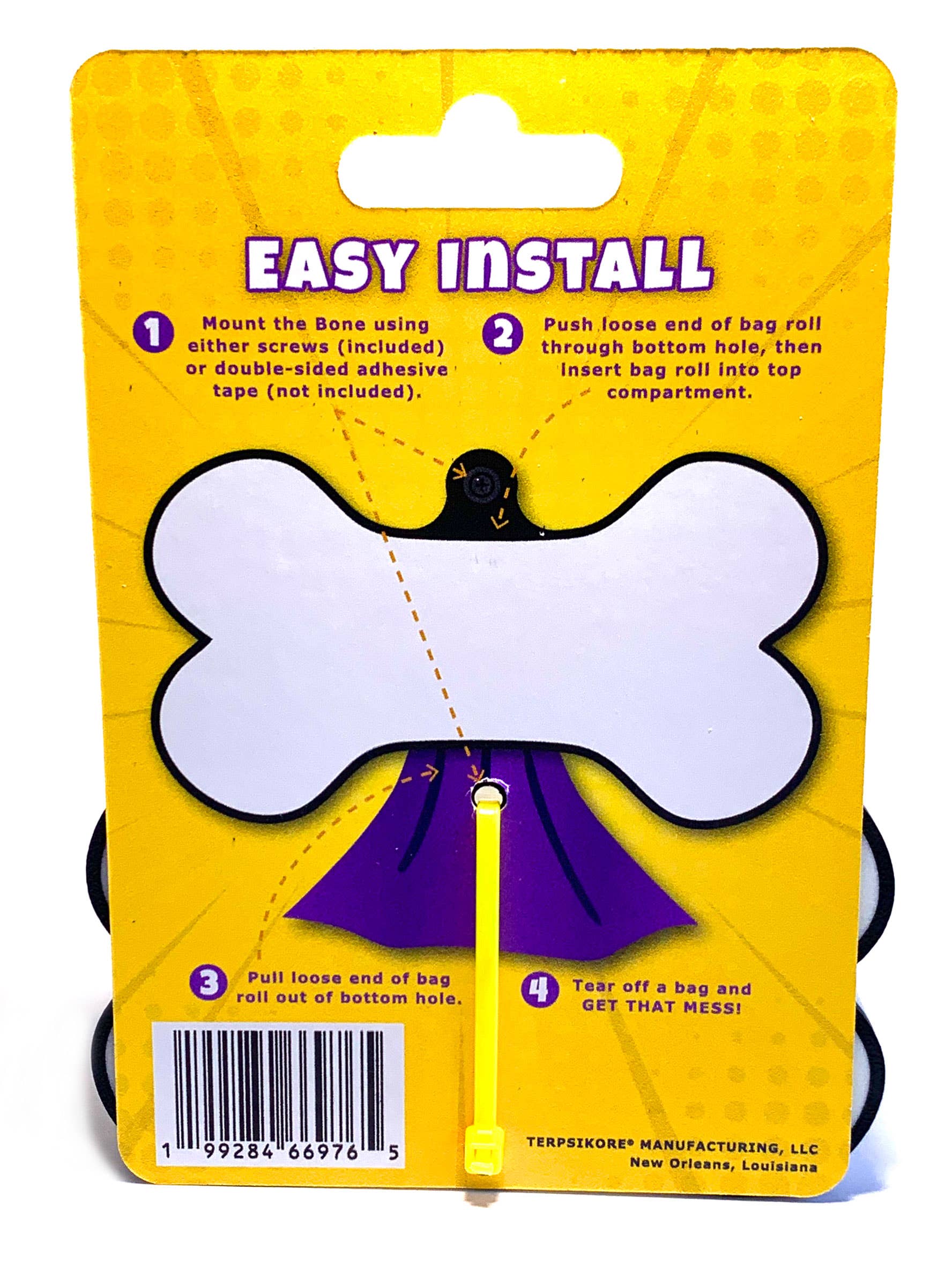 TerpsiKore - Wholesale Pet Poop Bag Dispenser - The Bone - Wall Mounted Dog Waste Bag Dispenser2