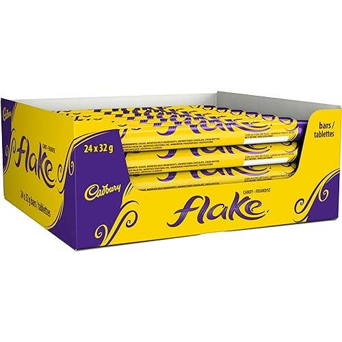 Echo Sales Canada - Wholesale Chocolate Bar - Cadbury Flake, Chocolatey Candy Bar, 32 g (Pack of 24)