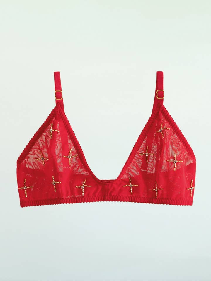 Santa Muerte Soft Bra for wholesale by Love & Swans