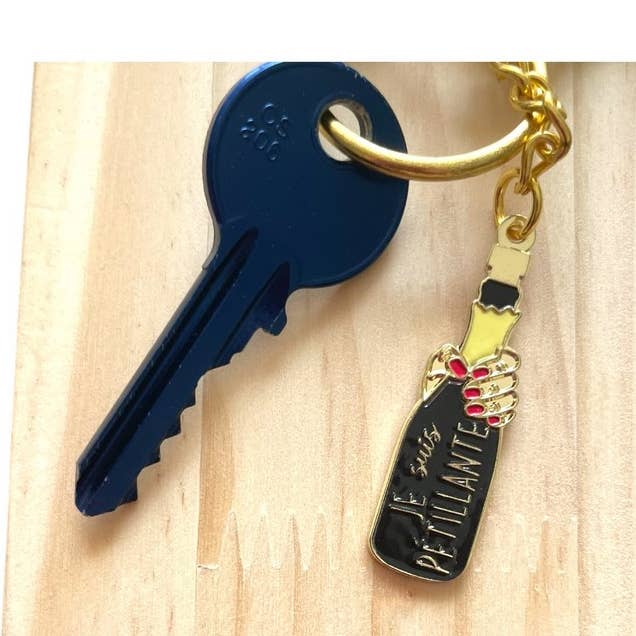 Ik ben een sprankelende sleutelhanger voor wholesale door Madame la mouette