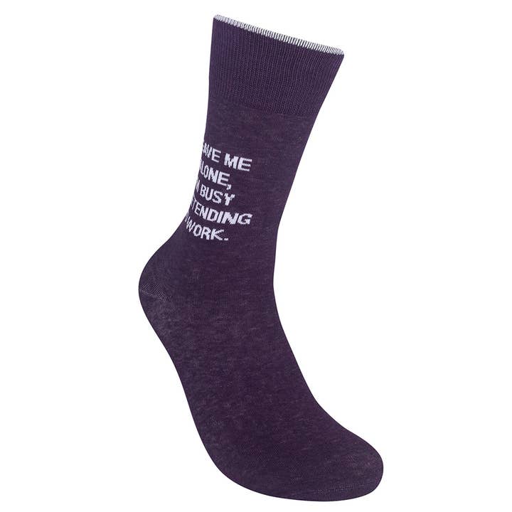 Funatic - About Face Designs - Nice Enough Merch Co - Wholesale Socks - Unisex - I'm Busy Pretending To Work Socks | About Face Designs