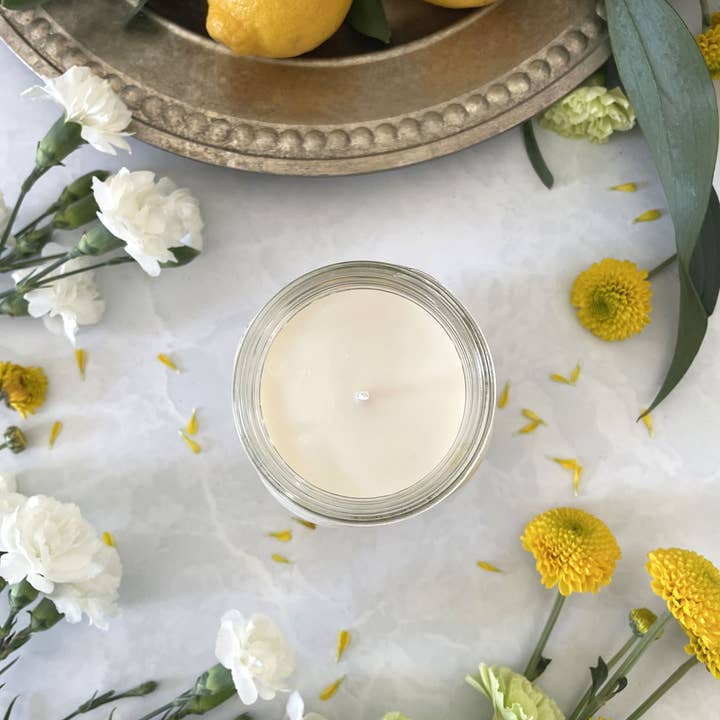 The Bathing Raven Candle Co. - Wholesale Jar/Filled Candle - Citron Sage | Farmhouse Mason Collection Soy Candle1