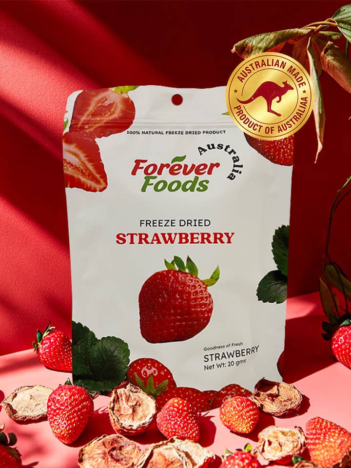 Freeze Dried Strawberries for wholesale by Forever Foods