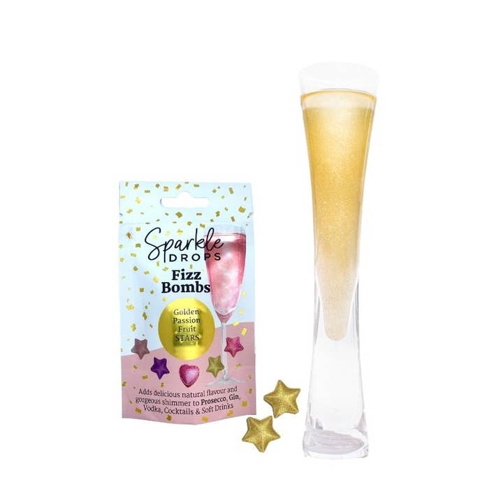 Sparkle Drops - Wholesale Cocktail mix/syrup - Sparkle Fizz Bombs - Pink & Gold5