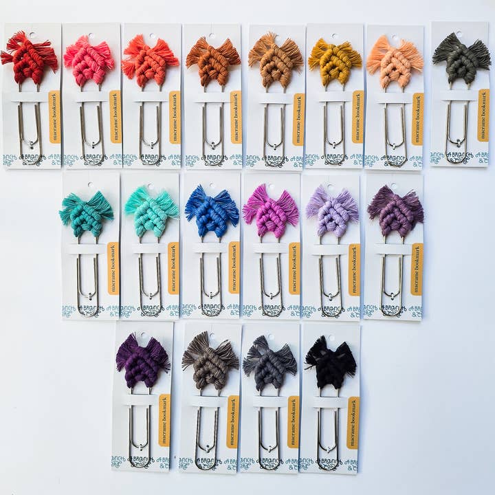 A Branch & Cord - Wholesale Bookmark - Handmade Macrame Bookmark – Boho Clip for Book Lovers3