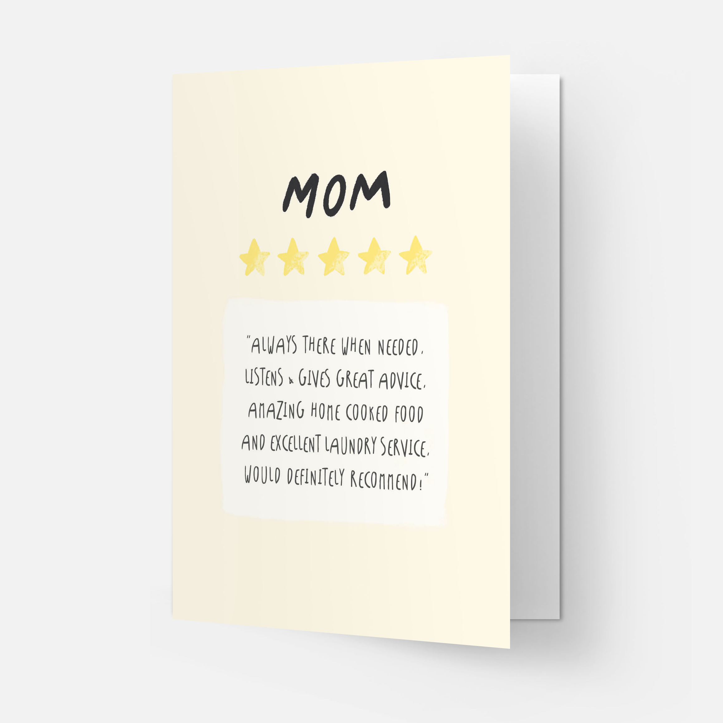 Kaart Blanche - Wholesale Mother's Day Card - Mom review greeting card1