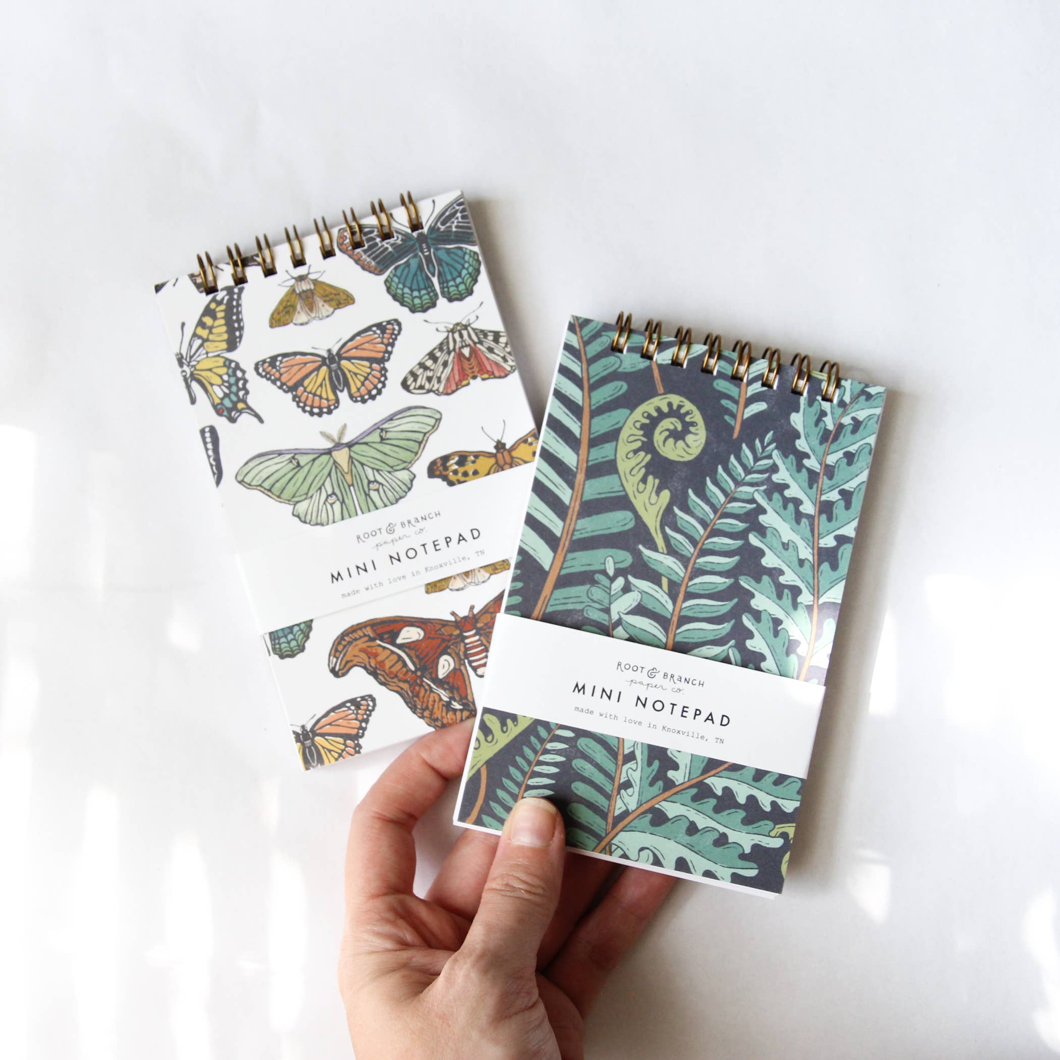 Root & Branch Paper Co. - Wholesale Notepad - Butterfly + Moth Mini Spiral Notepad3