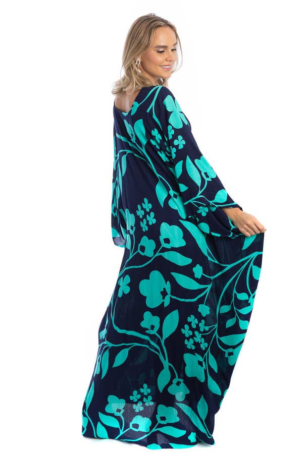 SAACHI - Wholesale Kaftan - Women's - Bold Floral Kaftan Maxi19