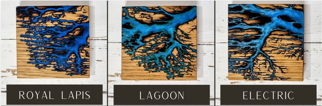 Wildflower Designs – Pendente/pingente individual por atacado – Pendente de figura Lichtenberg artesanal, colar de madeira de carvalho1