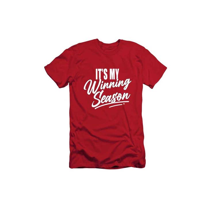 Nobrand - Wholesale Screen Printed T-Shirt - Women's - ITS MY WINNING SEASON WOMEN GRAPHIC TEE