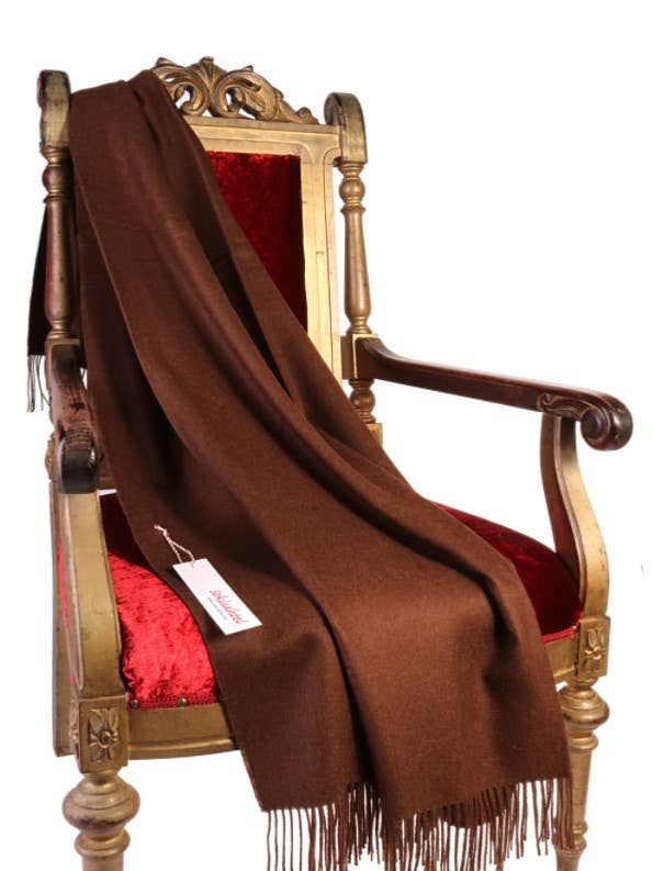 Manta de lana de alpaca marrón oscuro para venta al por mayor de Sokisahtel I BestSockDrawer