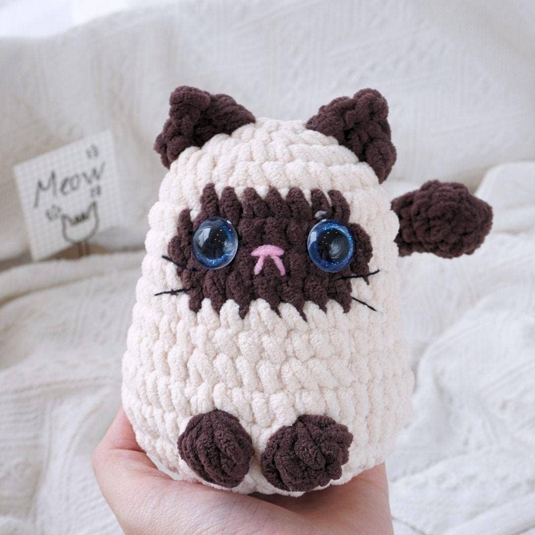 TOMOPOD LLC - Wholesale Stuffed/Plush Toy - Kids & Baby - Crochet Chonky Cats, Cute Amigurumi Cat Plushies 8