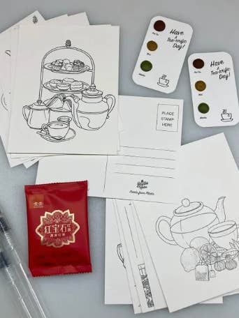 Kit de cartes postales Tea For Two pour la vente par Boulder Colors