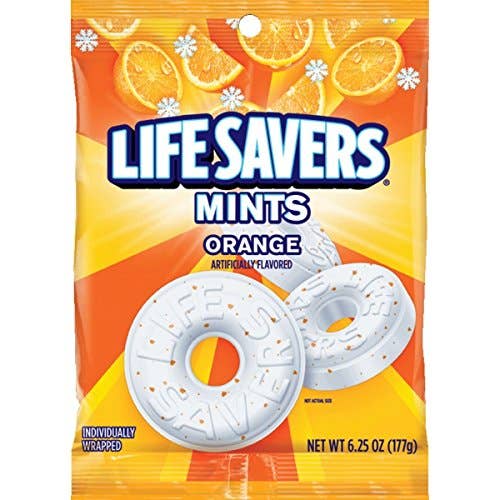 Shop The King - Wholesale Mints - LIFE SAVERS Orange Mints Candy, 6.25-Ounce Bag