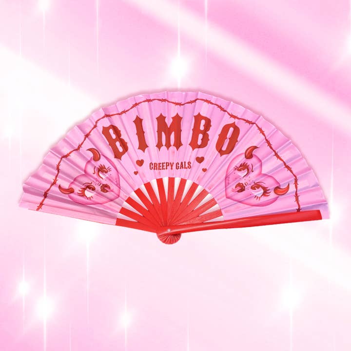 Ventilateur Pink Bimbo Rave pour la vente par Creepy Gals