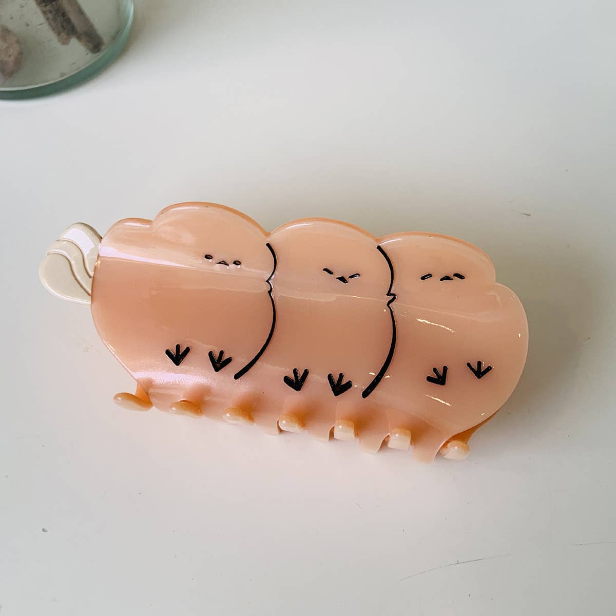 ACCITY - Wholesale Hair Clip - Women's - FASHIONABLE WHITE SWAN ACETIC ACID HAIR CLIP_CWAHA054914