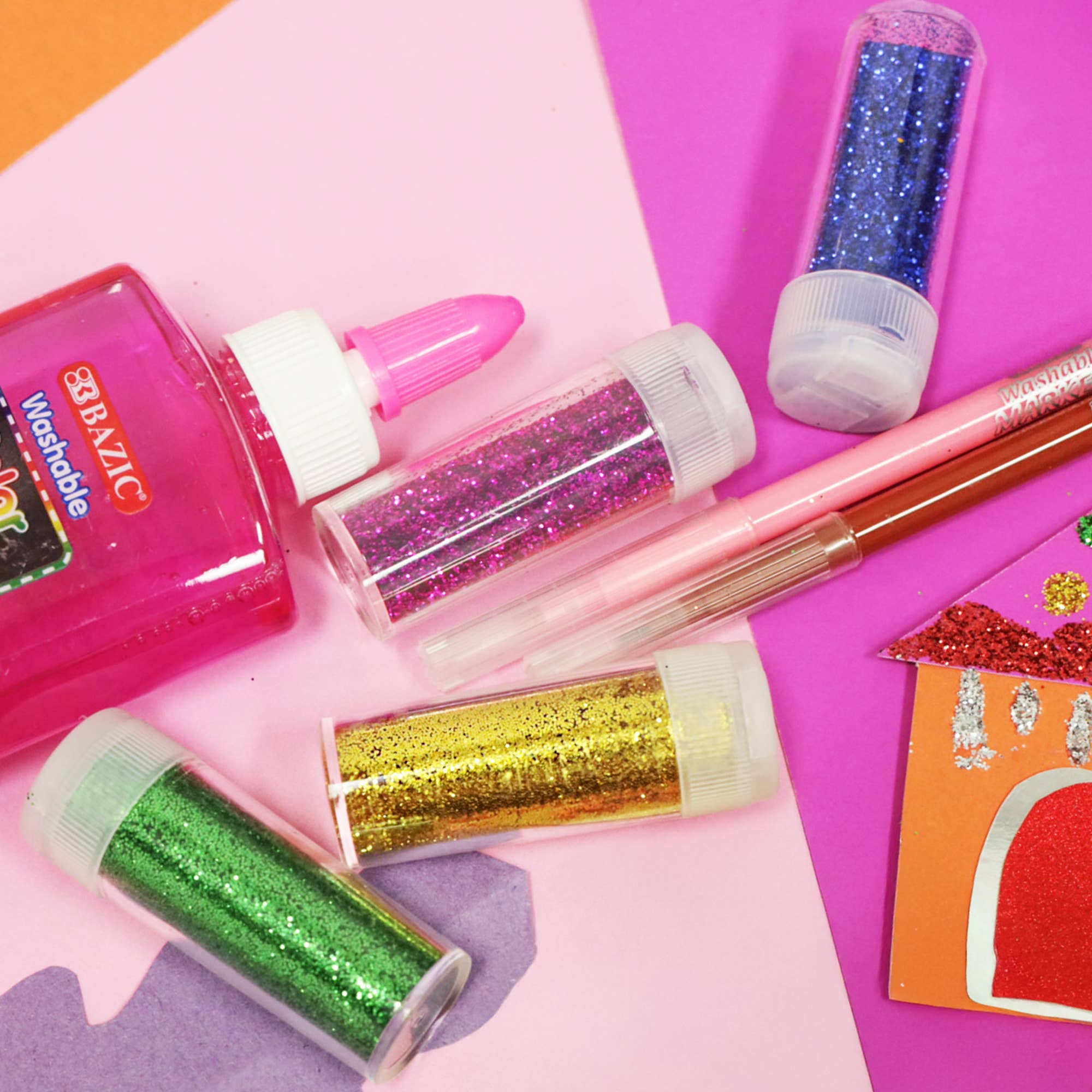 BAZIC Products - Wholesale Glitter - Glitter Shaker 7g (6/PVC Box) Primary Color5