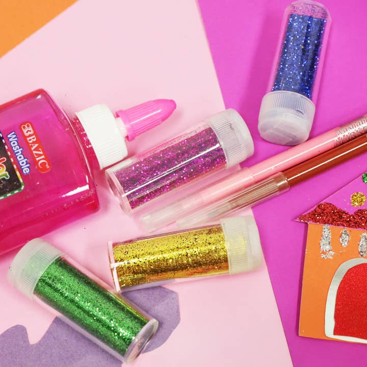 BAZIC Products - Wholesale Glitter - Glitter Shaker 7g (6/PVC Box) Primary Color5