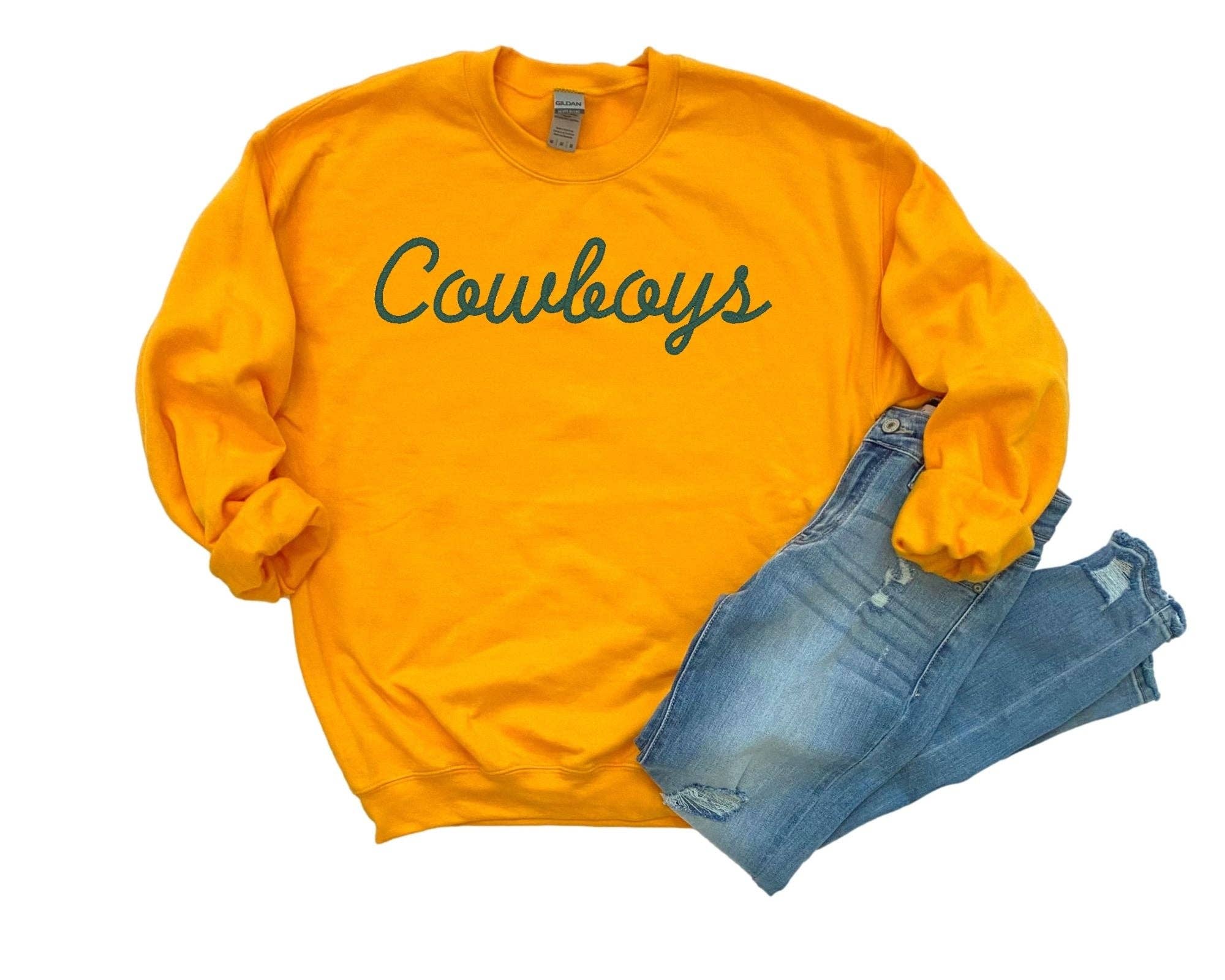 La Bella Rose Boutique - Vente Sweat-shirt à imprimés – femme - Pull brodé personnalisé avec mascotte, pull d'équipe personnalisé4