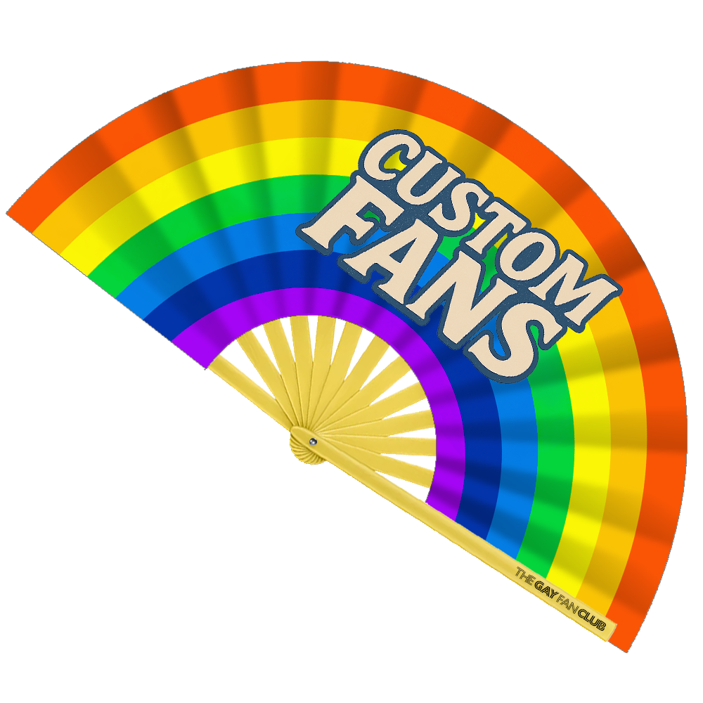 The Gay Fan Club - Wholesale Handheld Folding Fan - Custom Fan Designer11