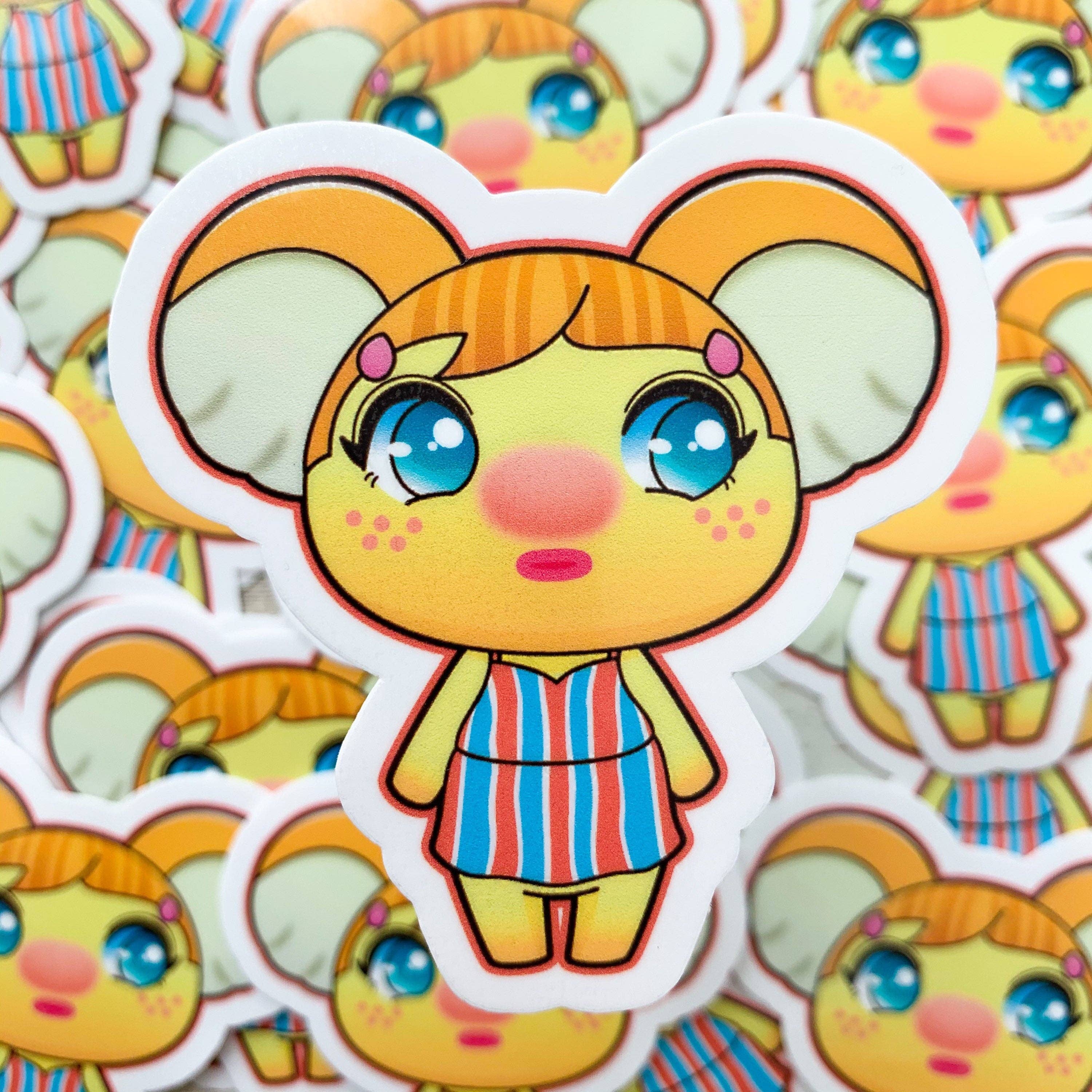 Trash Goblin - Venta al por mayor Pegatina - Adhesivo de vinilo Alice Animal Crossing, New Horizons, ACNH, resistente al agua0