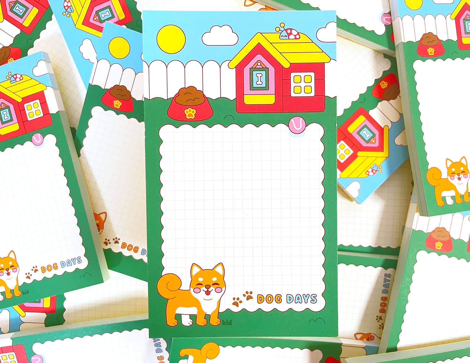 Kidnichols - Wholesale Notepad - Dog Days Notepad | Shiba Inu | Cute Summer Stationery Gift7