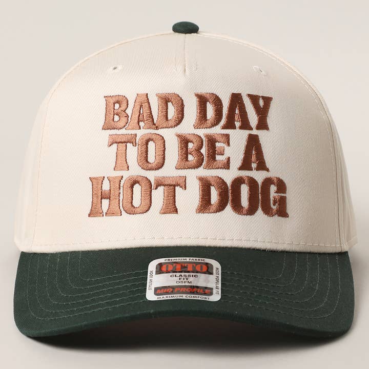 Fashion City - Wholesale Trucker Hat - Unisex - BAD DAY TO BE A HOT DOG Embroidered Trucker Hat 1