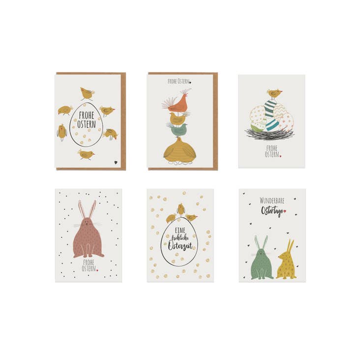 Conjunto de cartões para a Páscoa por atacado de Farbrausch