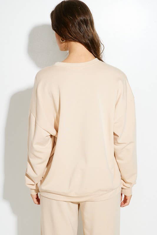 Phil Love - Vente Ensemble de vêtements d'intérieur – femme - Ensemble sweat-shirt en tissu éponge à paillettes8