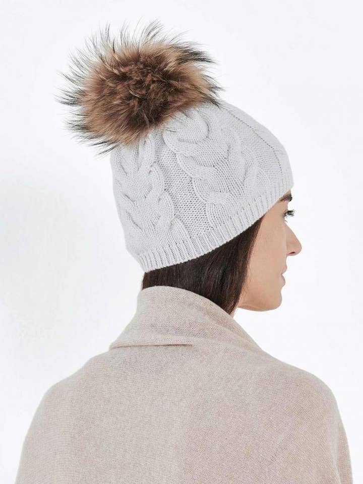 Women’s Pure Cashmere Pom for wholesale by MaisonCashmere