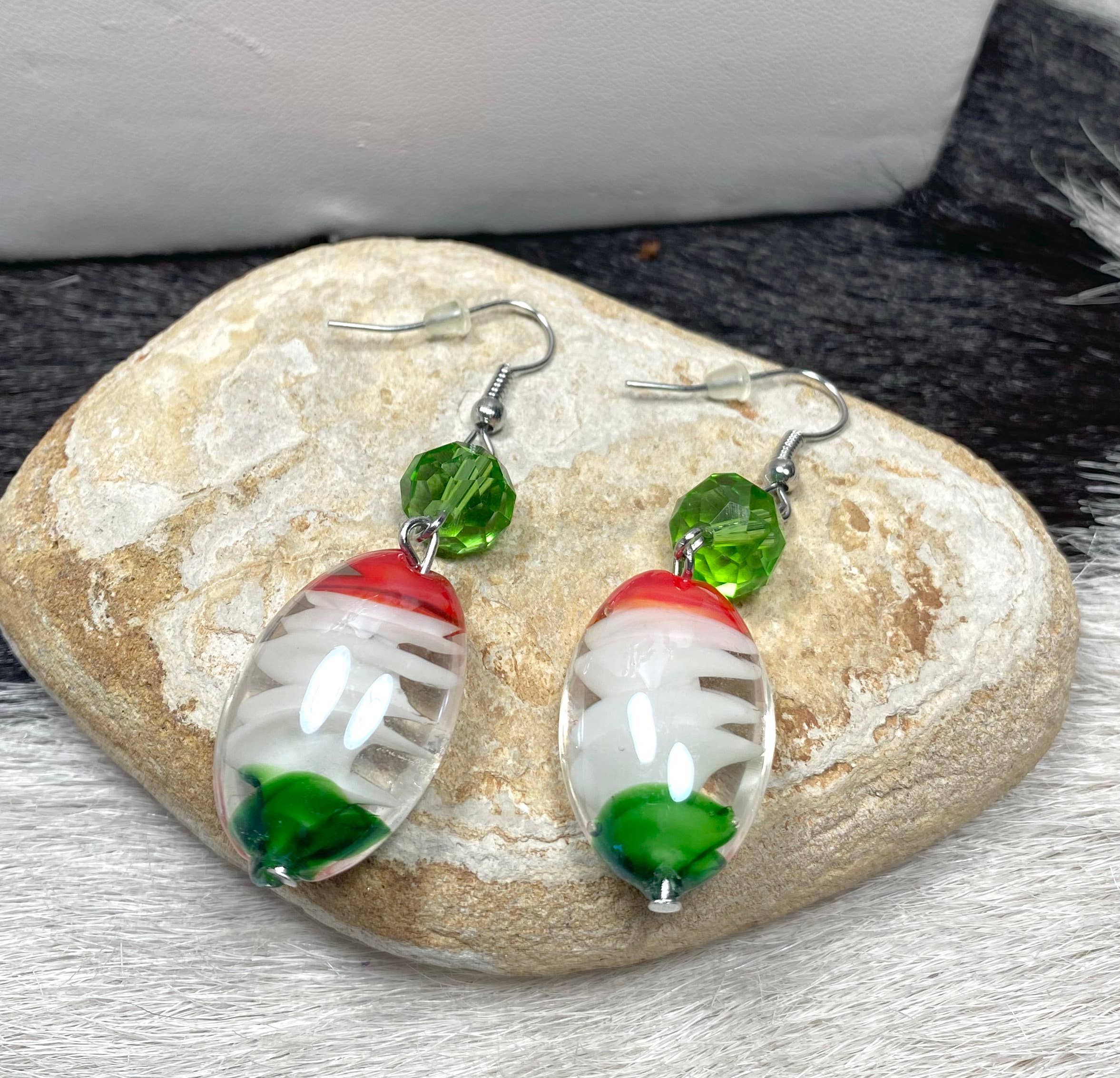 Fiona Accessories - Wholesale Jewelry Set - Necklace Earring set Illusion Lampwork Beaded1