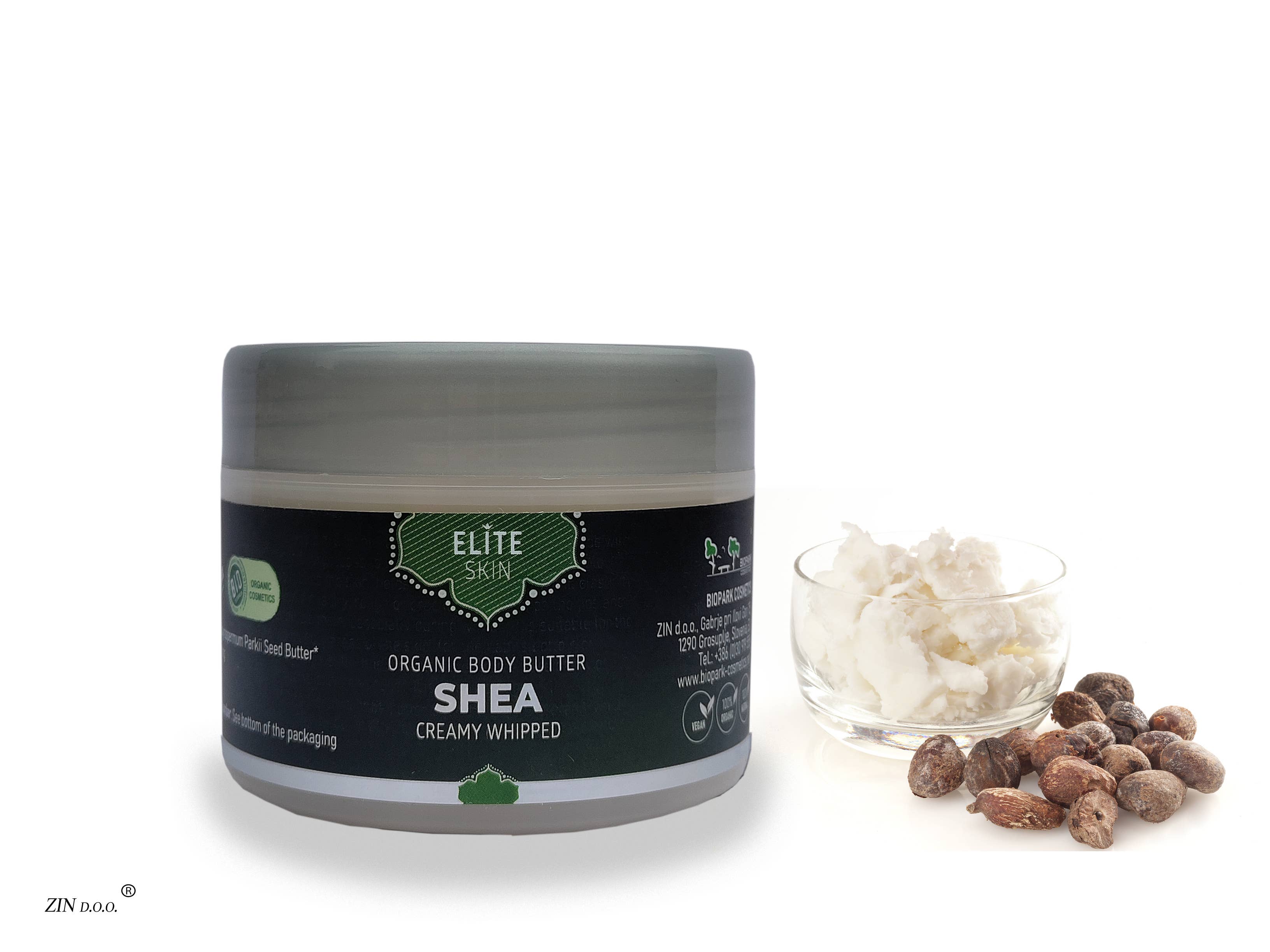 Biopark Cosmetics - Wholesale Body Balm/Butter - Elite Organic Shea Butter, 60g0