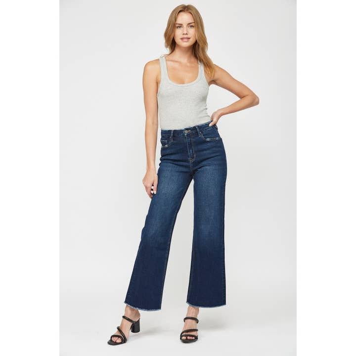 ULTRAMARINE FESTIVAL STRETCH SUPER HIGH-RISE WIDE LEG for wholesale on Faire