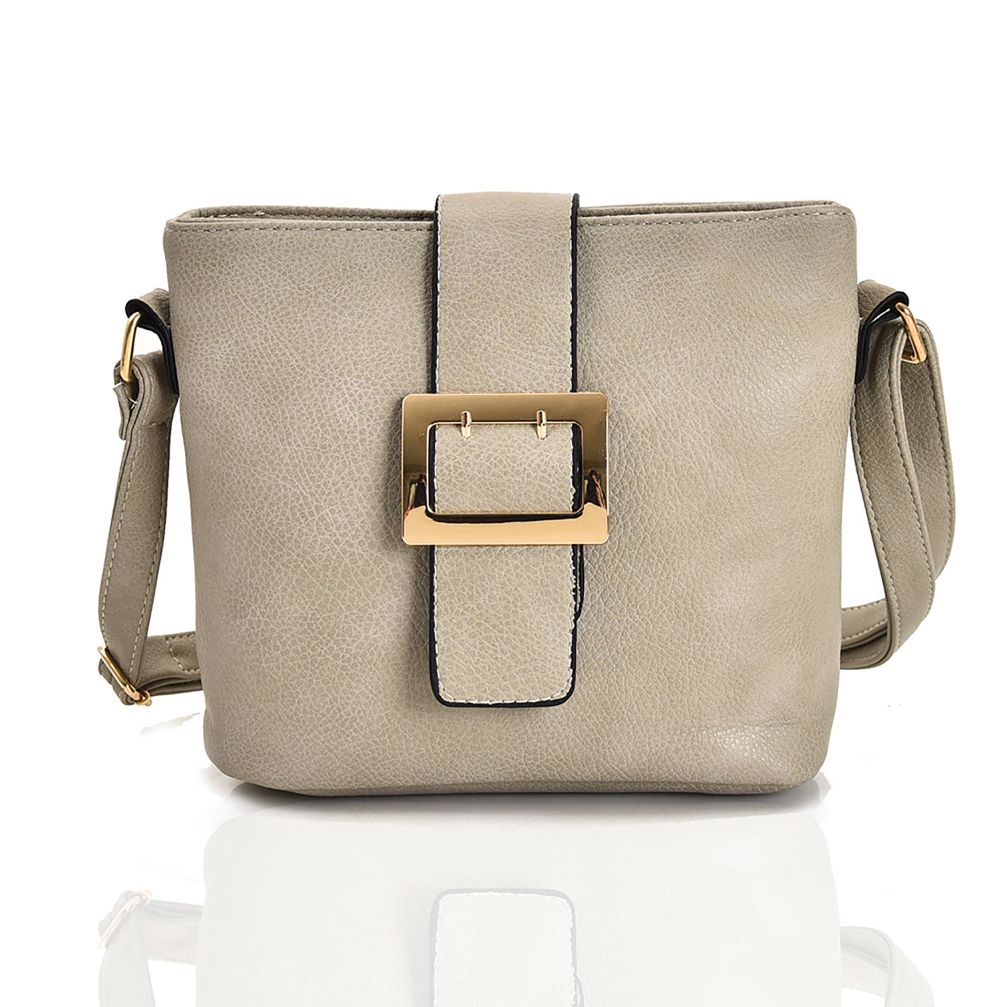 Belle Trading Ltd - Venta al por mayor Bandolera - Mujer - Bolso bandolera Janella con hebilla cuadrada7