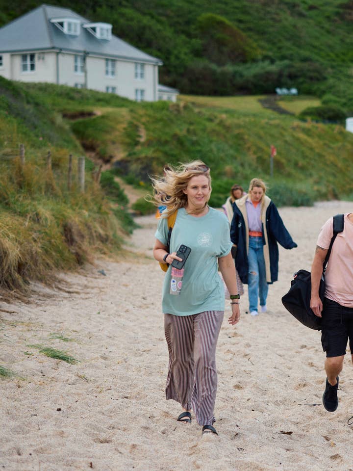 Salty Sisters - Wholesale Screen Printed T-Shirt - Women's - Long Unisex Relaxed Heavy T-shirt5