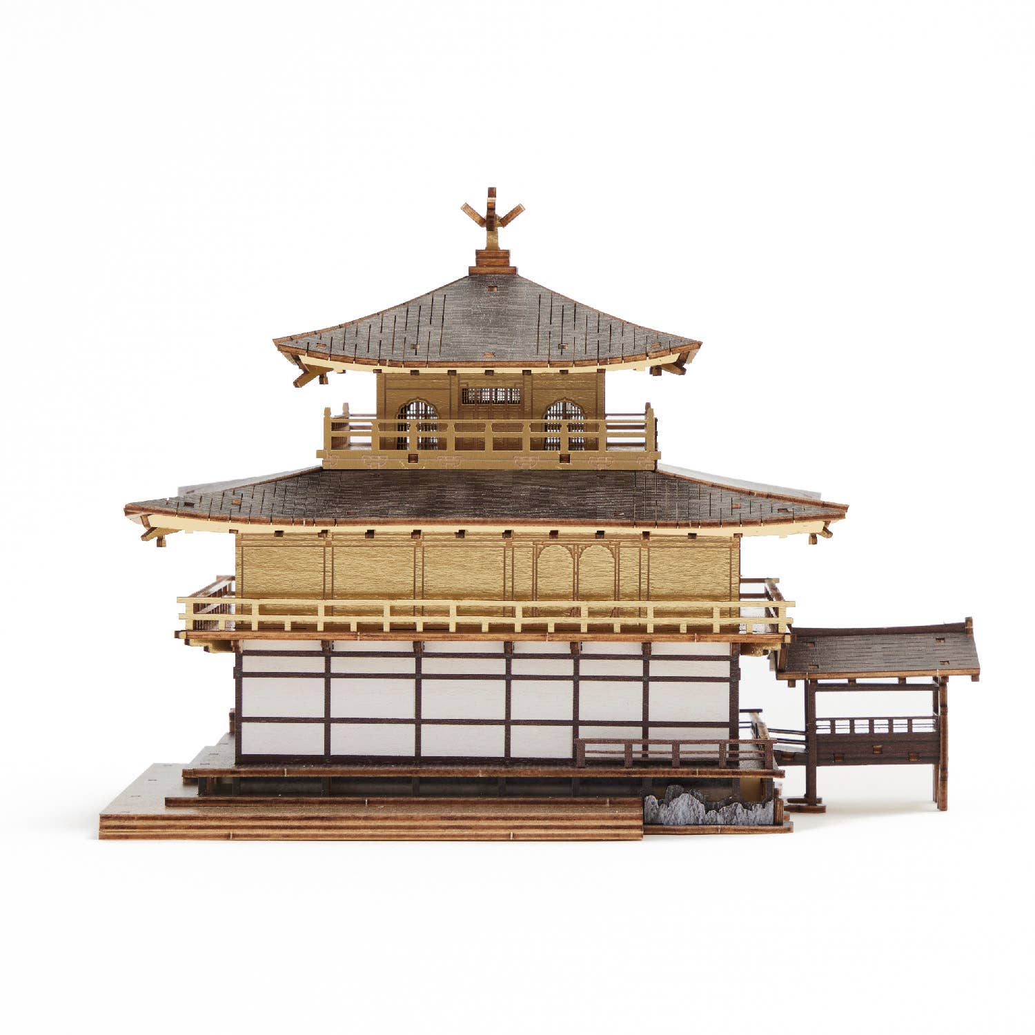 在庫処分セール テ Wholesale 3D Wooden Ver. Color Temple Kinkakuji wa-gu-mi ピアス