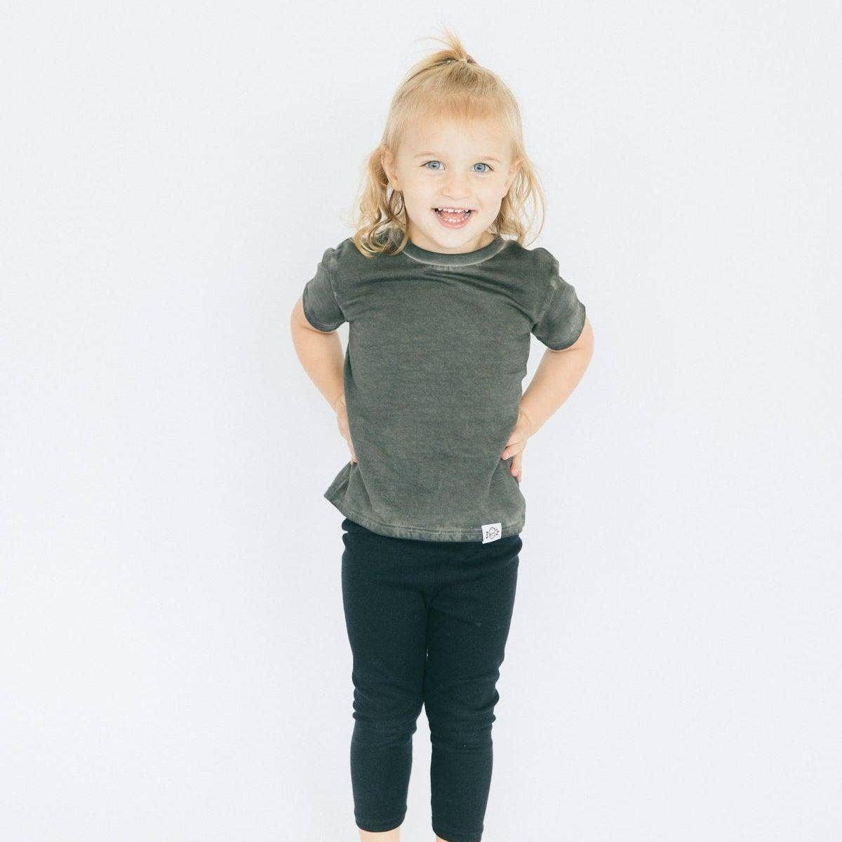 Coconut Pops - Wholesale T-Shirt - Kids - The Walker in Slate (Cold Wash)1