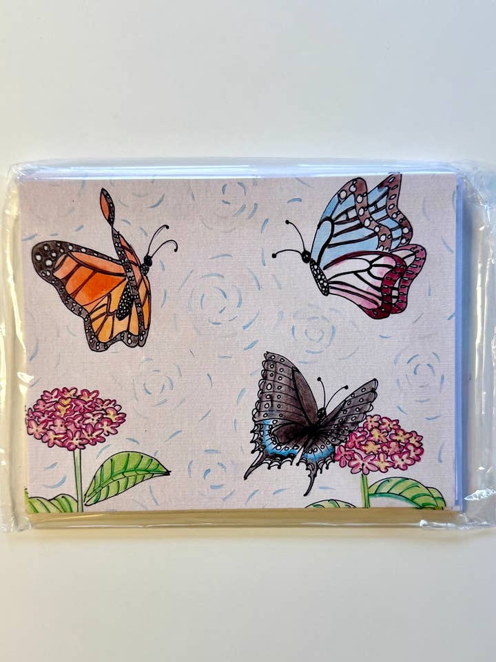 Cartões Borboleta Note por atacado de Joni McKown Art