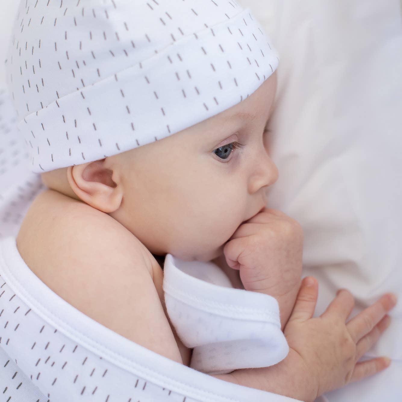 Summerville organic - Vendita all'ingrosso Cappello - Neonati - Cappello da bambino biologico White Line 3-6 mesi1