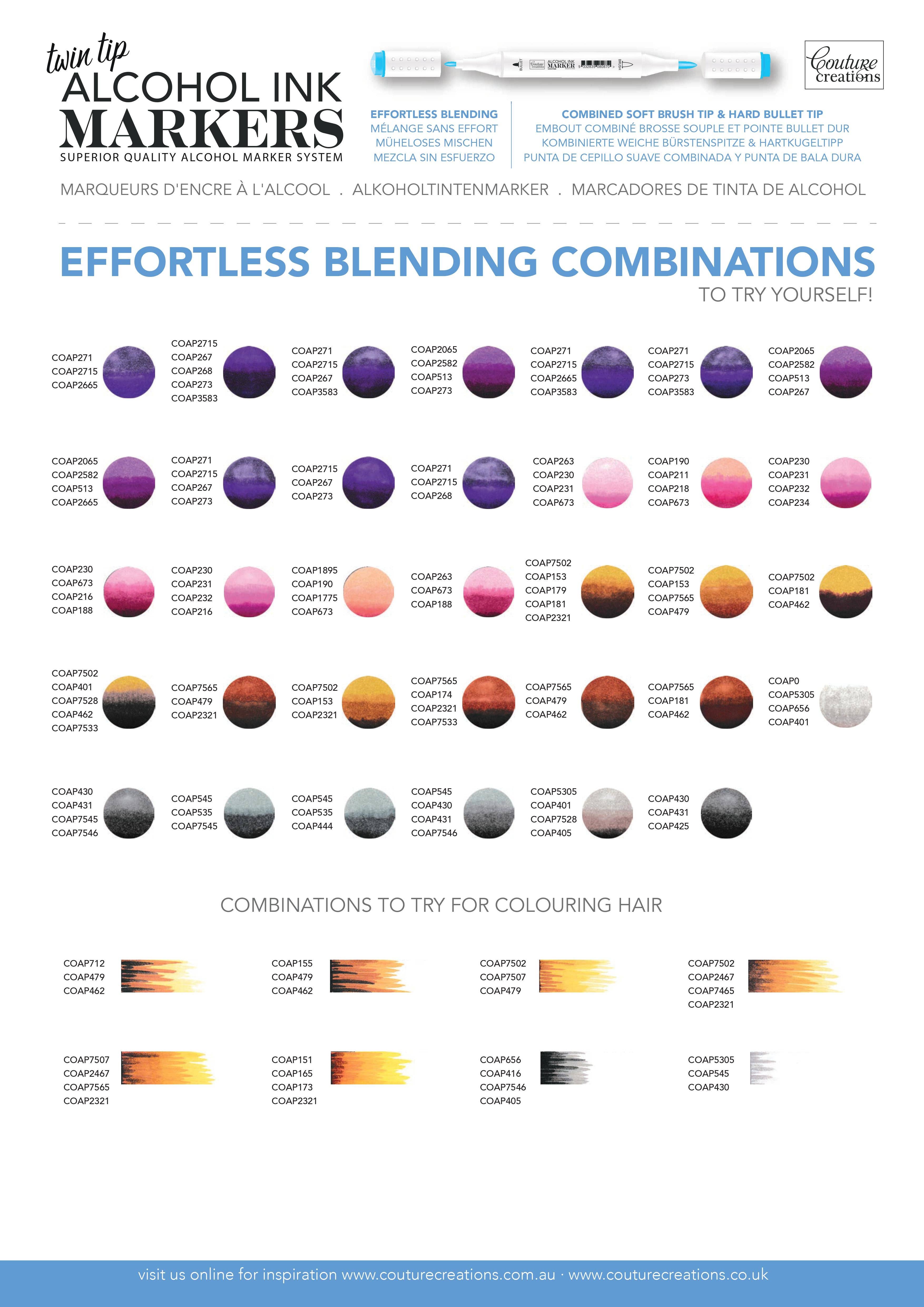 Ecstasy Crafts Distributing – wholesale Marker – Twin Tip Alcohol Ink Marker - Purples & Pinks23