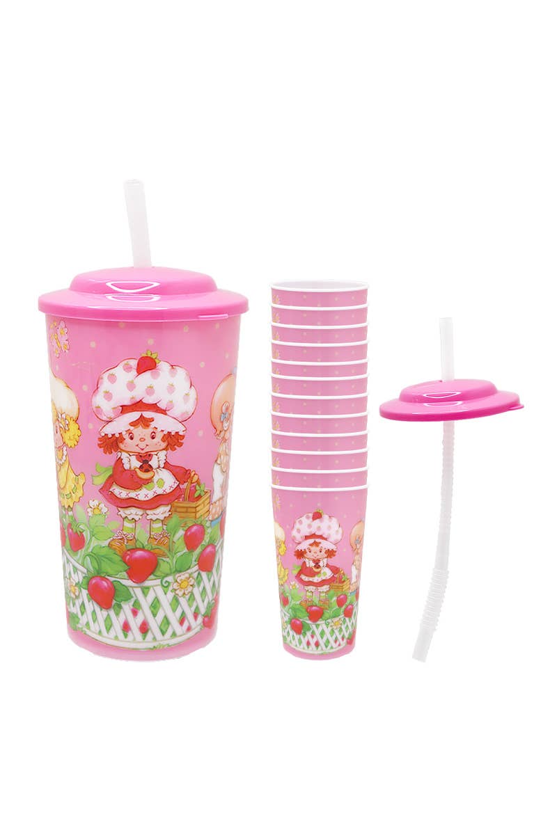PINEAPPLE Beauty - Wholesale Drinking Glass/Cup - Kids & Baby - UPD STRAJ130 Strawberry Shortcake 16oz Tumbler - 24 2